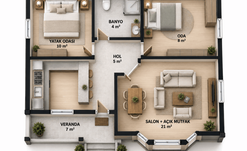 55 m2